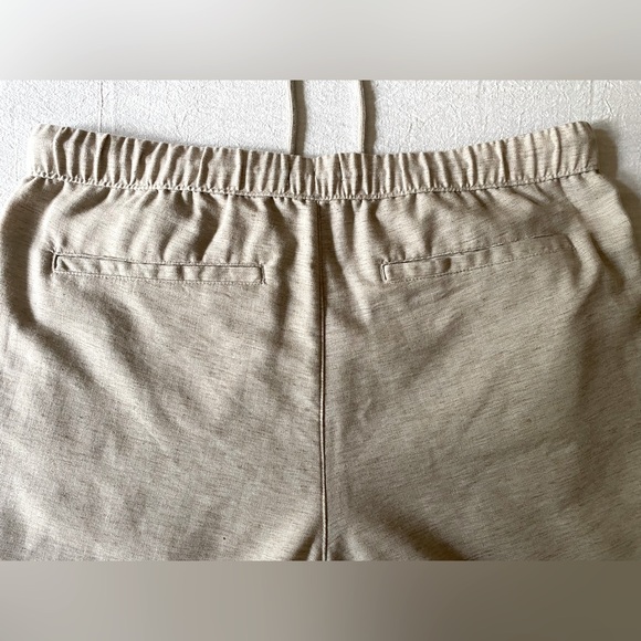 Goodfellow & Co Linen Cotton Polyester Pants Size XL Elastic Drawstring Waist - Picture 6 of 10